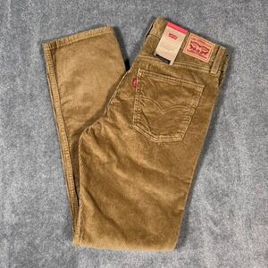 LEVI'S 511 Slim Fit Corduroy Pants Men's 30x30 Tan Beige NWT